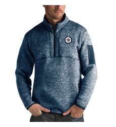 Men's Winnipeg Jets Antigua Fortune Quarter-Zip Pullover Jacket Royal