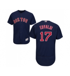 Men's Boston Red Sox #17 Nathan Eovaldi Navy Blue Alternate Flex Base Authentic Collection Baseball Jersey