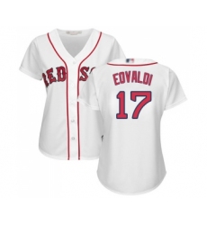 Women's Boston Red Sox #17 Nathan Eovaldi Replica White Home Baseball Jersey
