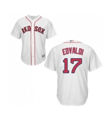 Youth Boston Red Sox #17 Nathan Eovaldi Replica White Home Cool Base Baseball Jersey