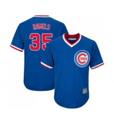 Men's Chicago Cubs #35 Cole Hamels Replica Royal Blue Cooperstown Cool Base Baseball Jersey