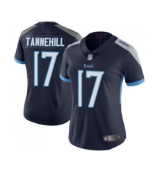 Women's Tennessee Titans #17 Ryan Tannehill Navy Blue Team Color Vapor Untouchable Limited Player Football Jersey