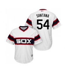 Youth Chicago White Sox #54 Ervin Santana Replica White 2013 Alternate Home Cool Base Baseball Jersey