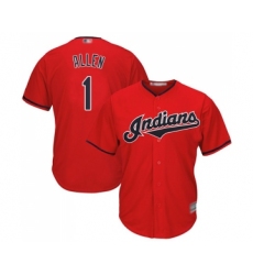 Youth Cleveland Indians #1 Greg Allen Replica Scarlet Alternate 2 Cool Base Baseball Jersey