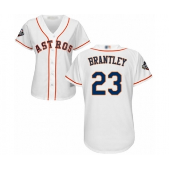 Women's Houston Astros 23 Michael Brantley Authentic White Home Cool