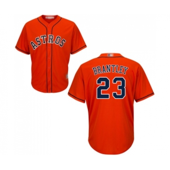 Youth Houston Astros 23 Michael Brantley Authentic Orange Alternate