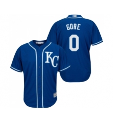 Youth Kansas City Royals #0 Terrance Gore Replica Blue Alternate 2 Cool Base Baseball Jersey
