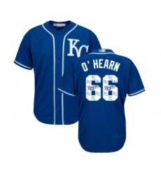 Men's Kansas City Royals #66 Ryan O Hearn Blue Authentic Blue Team Logo Fashion Cool Base Baseball Jersey