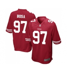Men's San Francisco 49ers #97 Nick Bosa Game Red Team Color Football Jersey