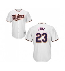 Youth Minnesota Twins #23 Nelson Cruz Replica White Home Cool Base Baseball Jersey