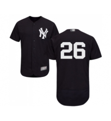 Men's New York Yankees #26 DJ LeMahieu Navy Blue Alternate Flex Base Authentic Collection Baseball Jersey