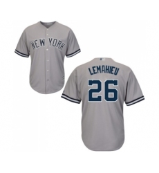 Youth New York Yankees #26 DJ LeMahieu Authentic Grey Road Baseball Jersey