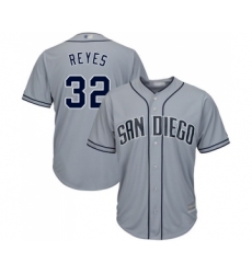 Men's San Diego Padres #32 Franmil Reyes Replica Grey Road Cool Base Baseball Jersey