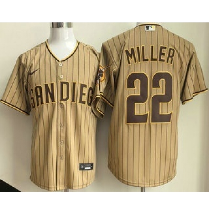 Men's San Diego Padres #22 Mason Miller Khaki Limited Jersey