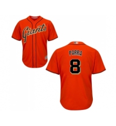 Youth San Francisco Giants #8 Gerardo Parra Replica Orange Alternate Cool Base Baseball Jersey