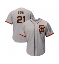 Youth San Francisco Giants #21 Stephen Vogt Replica Grey Road 2 Cool Base Baseball Jersey