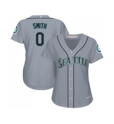 Women's Seattle Mariners #0 Mallex Smith Replica Grey Road Cool Base Baseball Jersey