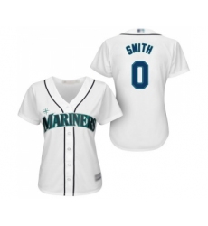 Women's Seattle Mariners #0 Mallex Smith Replica White Home Cool Base Baseball Jersey