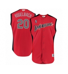 Youth Seattle Mariners #20 Dan Vogelbach Authentic Red American League 2019 Baseball All-Star Jersey