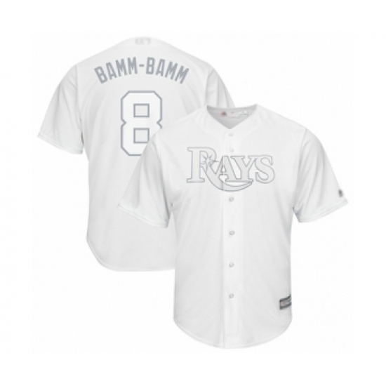 Men's Tampa Bay Rays #8 Brandon Lowe Bamm-Bamm Authentic ...