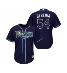 Youth Tampa Bay Rays #54 Guillermo Heredia Replica Navy Blue Alternate Cool Base Baseball Jersey