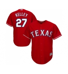 Youth Texas Rangers #27 Shawn Kelley Replica Red Alternate Cool Base Baseball Jersey