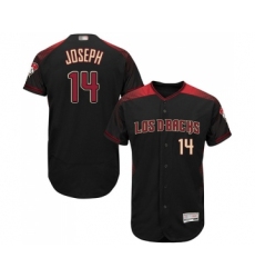 Men's Arizona Diamondbacks #14 Caleb Joseph Black Alternate Authentic Collection Flex Base Baseball Jersey