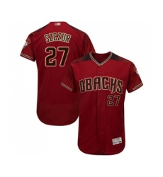 Men's Arizona Diamondbacks #27 Matt Szczur Red Alternate Authentic Collection Flex Base Baseball Jersey