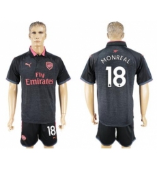 Arsenal #18 Monreal Sec Away Soccer Club Jersey