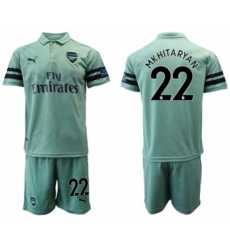 Arsenal #22 Mkhitaryan Away Soccer Club Jersey