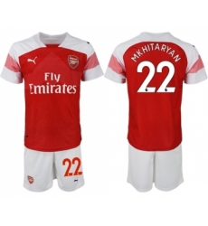 Arsenal #22 Mkhitaryan Home Soccer Club Jersey