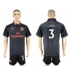 Arsenal #3 Gibbs Sec Away Soccer Club Jersey
