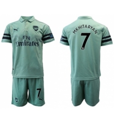 Arsenal #7 Mkhitaryan Away Soccer Club Jersey
