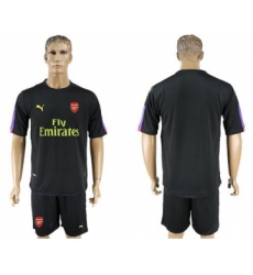 Arsenal Blank Black Goalkeeper Soccer Club Jersey