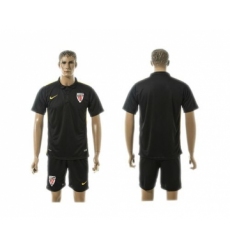 Athletic Bilbao Blank Black Training Soccer Club Jersey