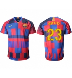 Barcelona #23 Umtiti 20th Anniversary Stadium Soccer Club Jersey