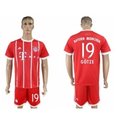 Bayern Munchen #19 Gotze Home Soccer Club Jersey