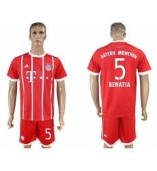 Bayern Munchen #5 Benatia Home Soccer Club Jersey