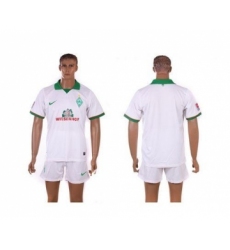 Bremen Blank White Away Soccer Club Jersey