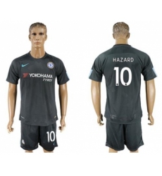 Chelsea #10 Hazard Black Soccer Club Jersey