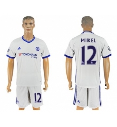 Chelsea #12 Mikel White Soccer Club Jersey