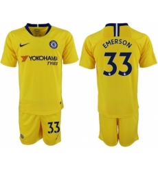 Chelsea #33 Emerson Away Soccer Club Jersey