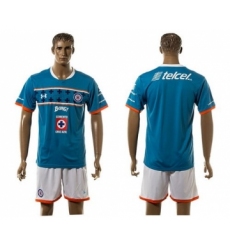 Cruz Azul Blank Blue Home Soccer Club Jersey