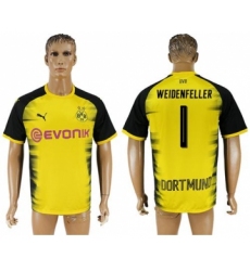 Dortmund #1 Weidenfeller Yellow Soccer Club Jersey