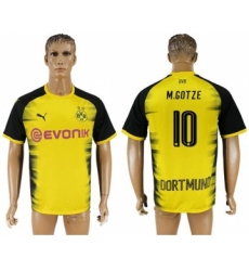 Dortmund #10 M.Gotze Yellow Soccer Club Jersey