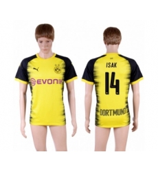 Dortmund #14 Isak Yellow Soccer Club Jersey