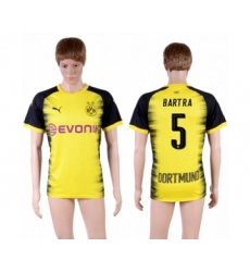Dortmund #5 Bartra Yellow Soccer Club Jersey