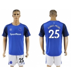 Everton #25 Funes Mori Home Soccer Club Jersey