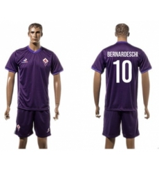 Florence #10 Bernardeschi Home Soccer Club Jersey