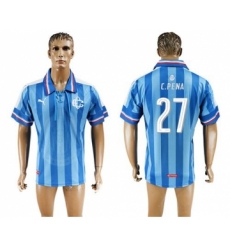 Guadalajara #27 C.Pena Blue Soccer Club Jersey